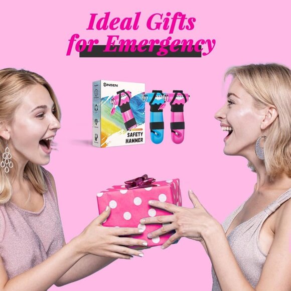 Car Safety Hammer, Automotive Window Breaker and Seatbelt Cutter for Women, Road - Picture 7 of 9